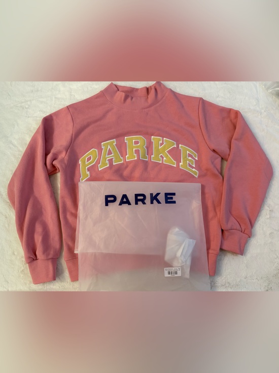 Parke Sweaters - PARKE Varsity Sweatshirt Heritage Starburst Summerland Collection S/M NWT